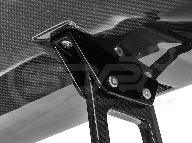 2014-2019 CHEVROLET CORVETTE C7  | EXTENDED REAR HIGH SPOILER WITH WING RISER