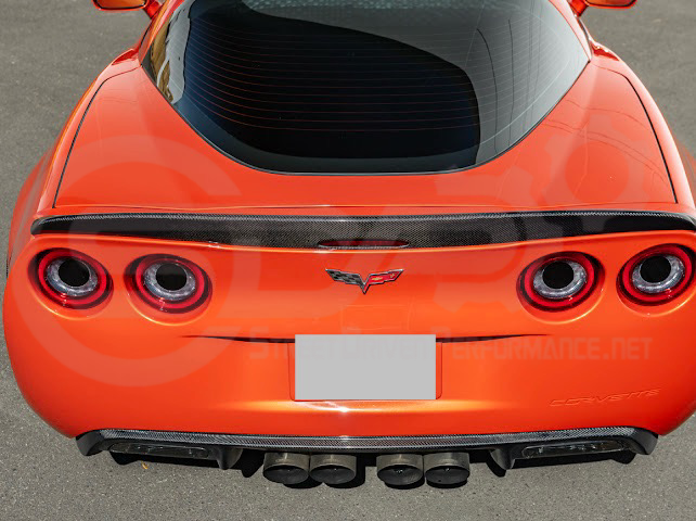 2005-2013 CHEVROLET CORVETTE C6 | SDP PERFORMANCE STYLE CARBON FIBER REAR TRUNK LID WING SPOILER