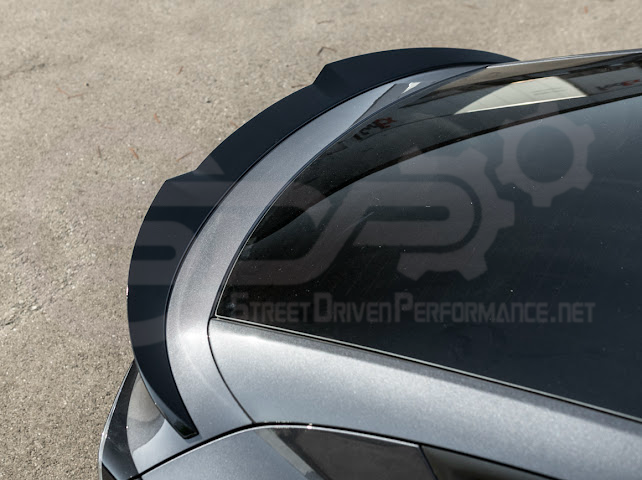 2025-UP TESLA MODEL Y | SDP TRACK STYLE GLOSS BLACK REAR TRUNK WING SPOILER