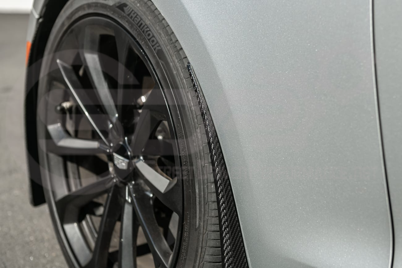 2016-2019 CADILLAC ATS-V SEDAN | SDP PERFORMANCE PACKAGE CARBON FIBER FRONT AND/OR REAR MUD FLAPS SPLASH GUARDS PAIR