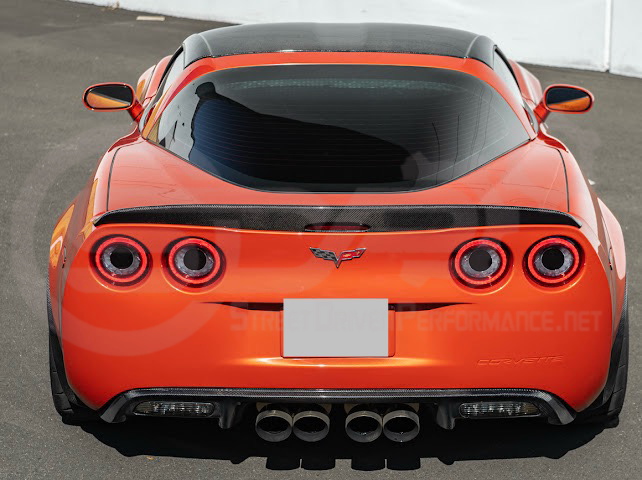 2005-2013 CHEVROLET CORVETTE C6 | SDP PERFORMANCE STYLE CARBON FIBER REAR TRUNK LID WING SPOILER
