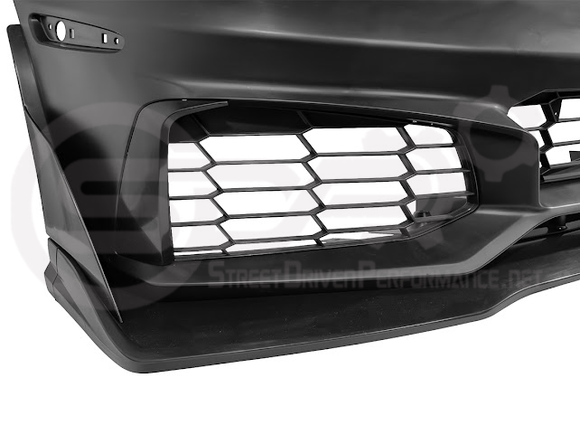 2005-2013 Corvette C6 Z06 | C7 ZR1 Style Primer Black Front Bumper Conversion Kit Replacement