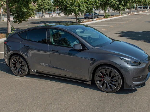 2020-UP TESLA MODEL Y PERFORMANCE SIDE SKIRTS ROCKER PANELS GROUND EFFECTS
