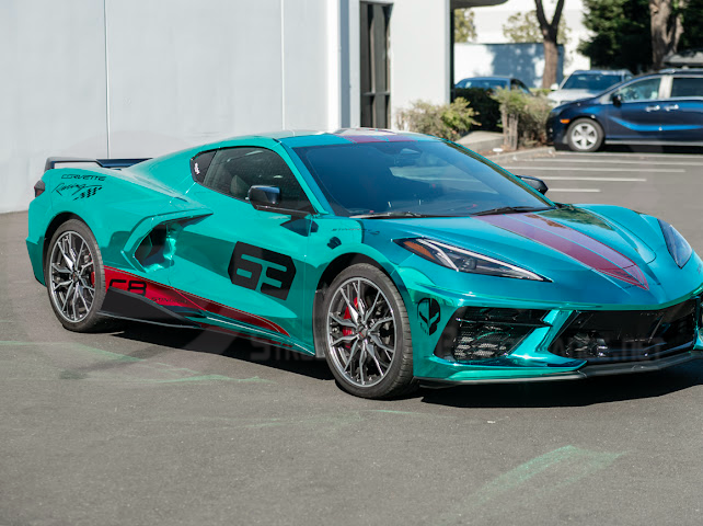 2020-UP CORVETTE C8 STINGRAY & Z51 | 5VM STYLE 2PCS GLOSSY BLACK SIDE SKIRTS ROCKER PANEL GROUND EFFECTS