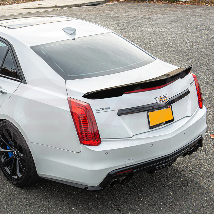 *IMPERFECTION / DISCOUNTED* 2016-2019 Cadillac CTS-V V3 - Carbon Fiber Rear Trunk Lid Spoiler Wing