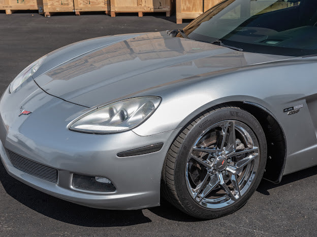 2005-2013 CHEVROLET CORVETTE C6 BASE FRONT AND REAR SPLASH GUARDS MUD FLAPS