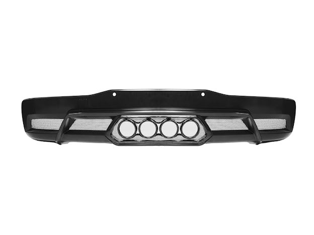 2020-Up Corvette C8 | Z06 Style Rear Center Quad Tips Exhaust Exit Grille Diffuser