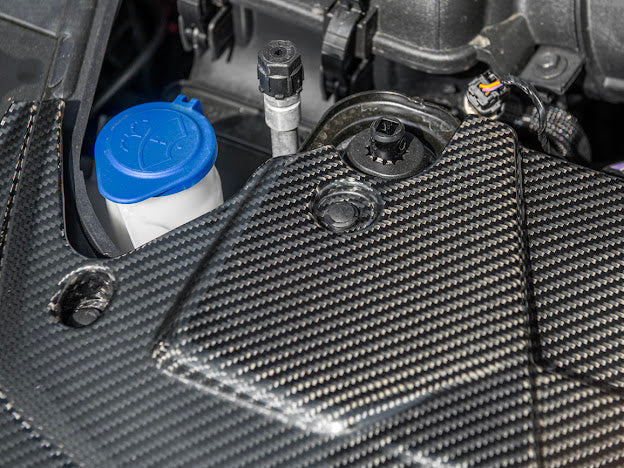 2024-UP MUSTANG S650 | CARBON FIBER ENGINE BAY RADIATOR PANEL TRIM REPLACEMENT