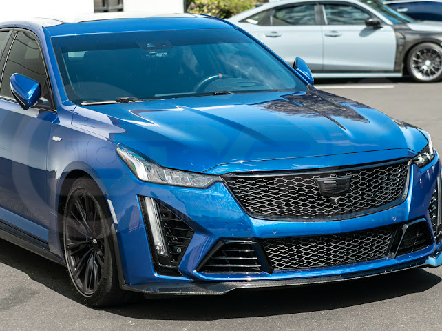 2020-2024 CADILLAC CT5-V BLACKWING SEDAN | FRONT LIP SPLITTER GROUND EFFECTS & WHEEL ARCHES