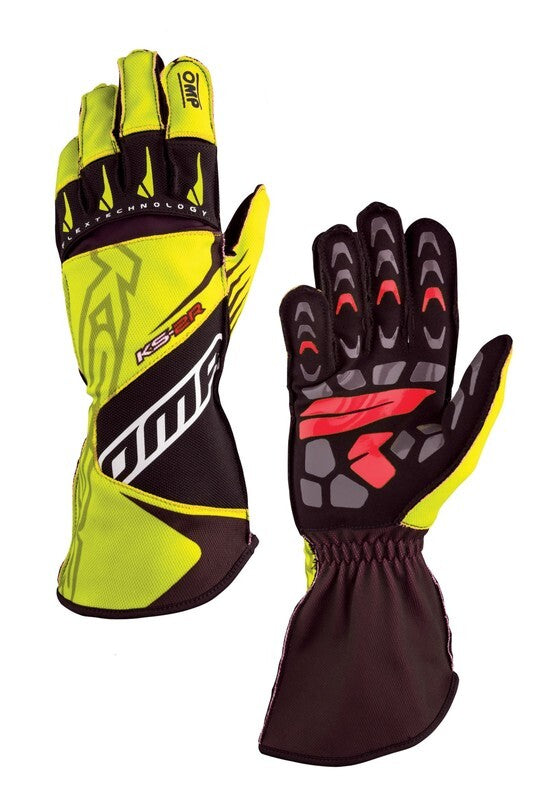 OMP KS-2R GLOVES MY2022 WHITE/RED SIZE XS