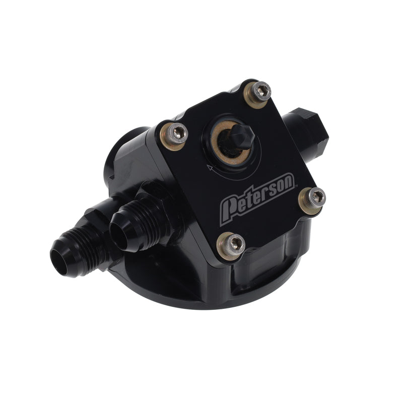 Peterson Fluid Systems Primer Filter Mount -10AN System 1 - Right to Left