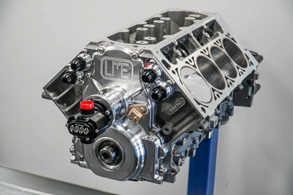 LME Billet LS Cam Drive Front Covers - POWDERCOAT BLACK