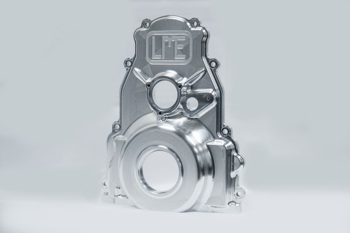 LME Billet LS Cam Drive Front Covers - POWDERCOAT BLACK