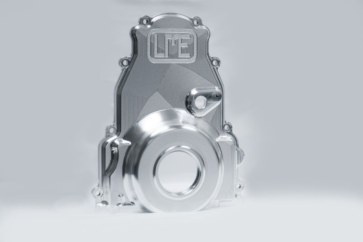LME Billet LS Cam Drive Front Covers - POWDERCOAT BLACK