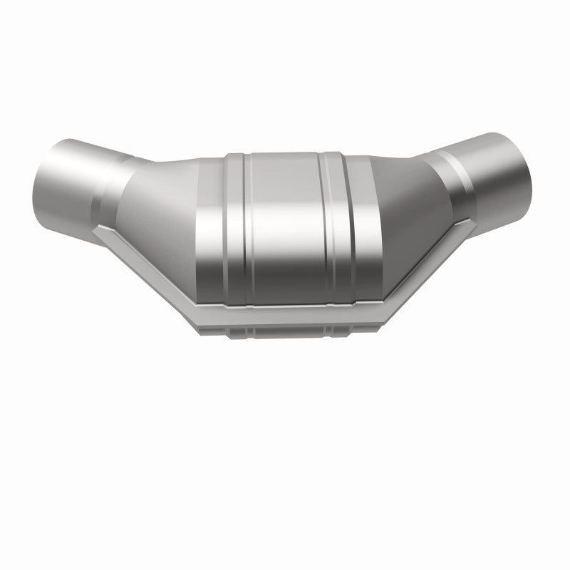 MagnaFlow Universal Catalytic Converter 2 inch Angled O/O PC2 Front