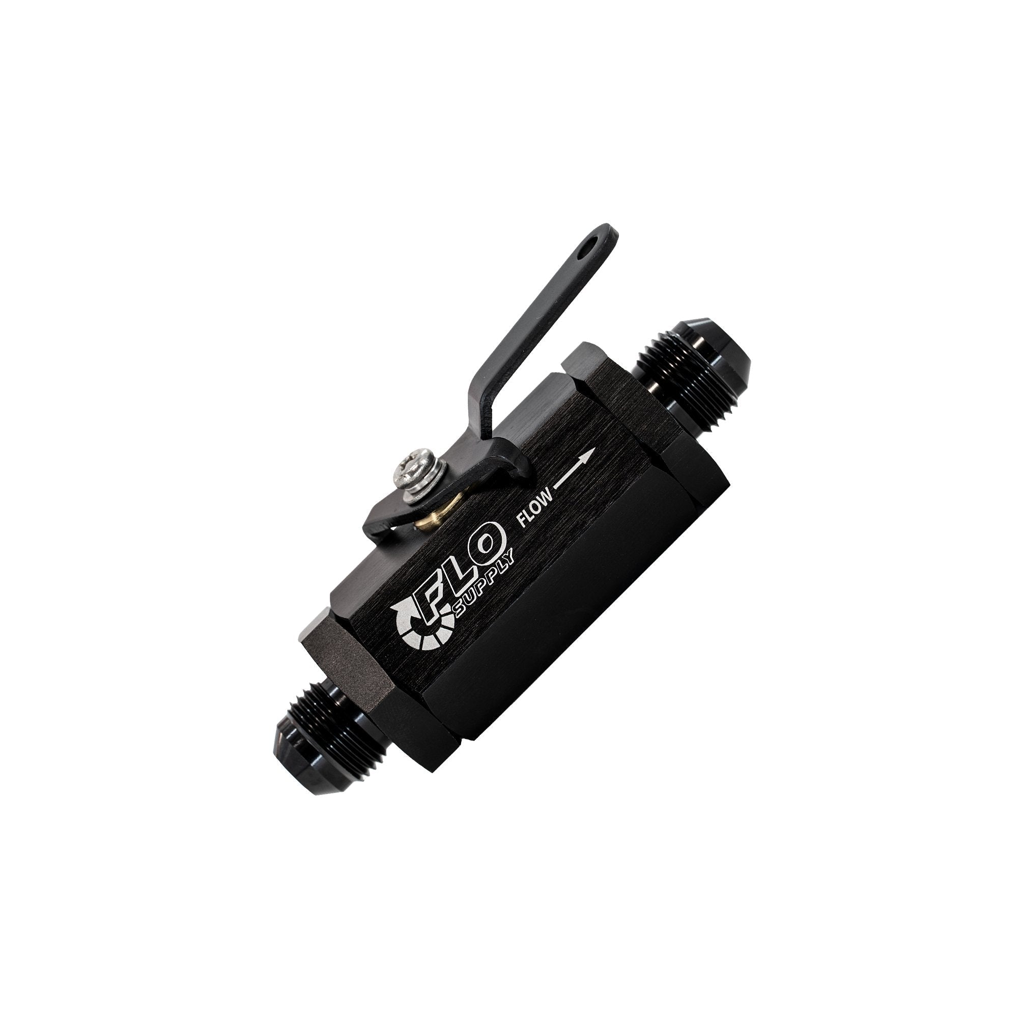 Flo Supply 8AN Inline Shut Off Valve Male/Male