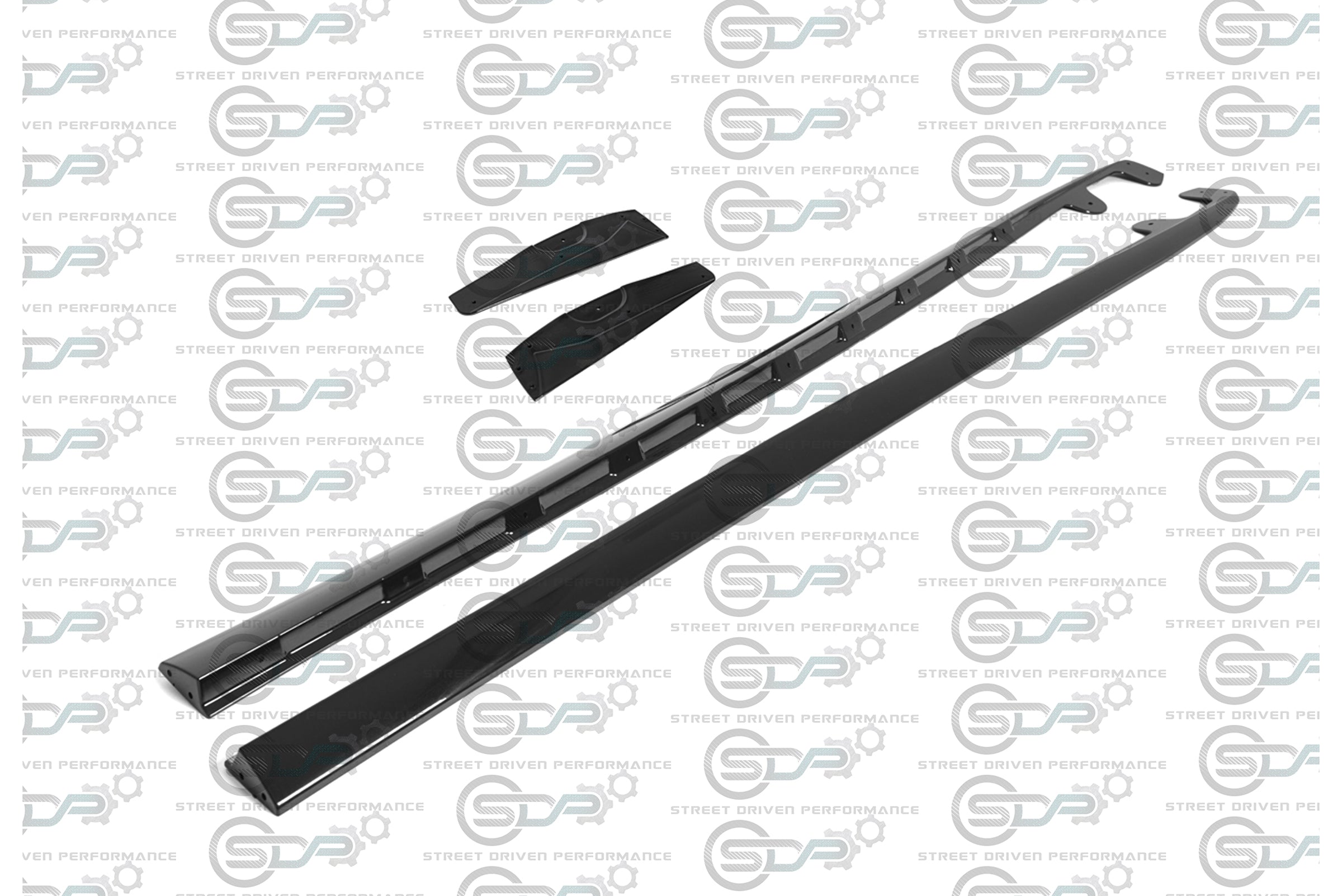 2005-2013 C6 Corvette - Base Model - ZR1 Conversion Side Skirts / Rocker Panels / Ground Effects with Mud Flaps