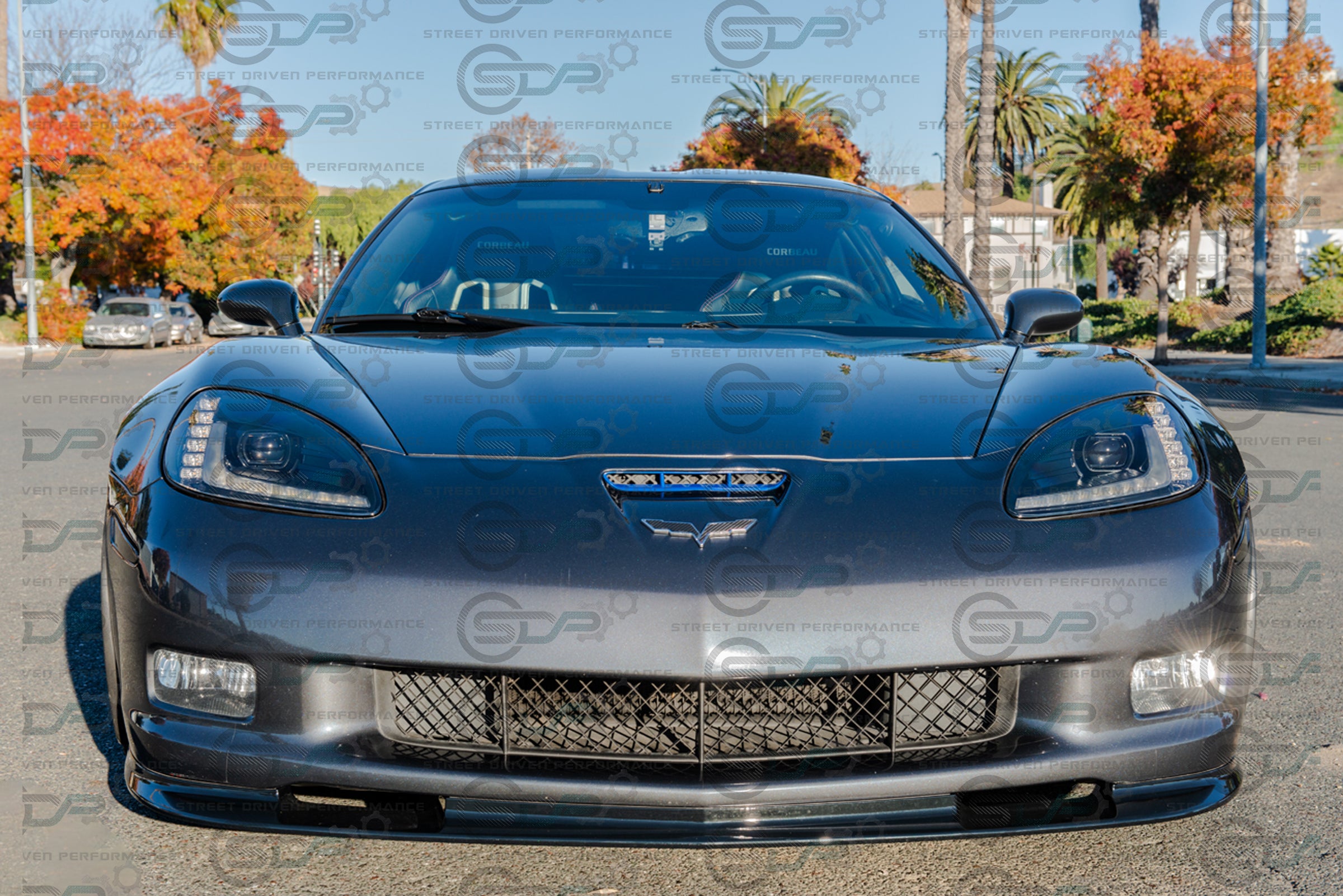 2005-2013 C6 Corvette - Base Model - Extended Front Splitter/Lip Ground Effects - ZR1 Conversion Package (Carbon Fiber, Glossy Black, Primer Black, or Hydro-Dipped Carbon Fiber Options)