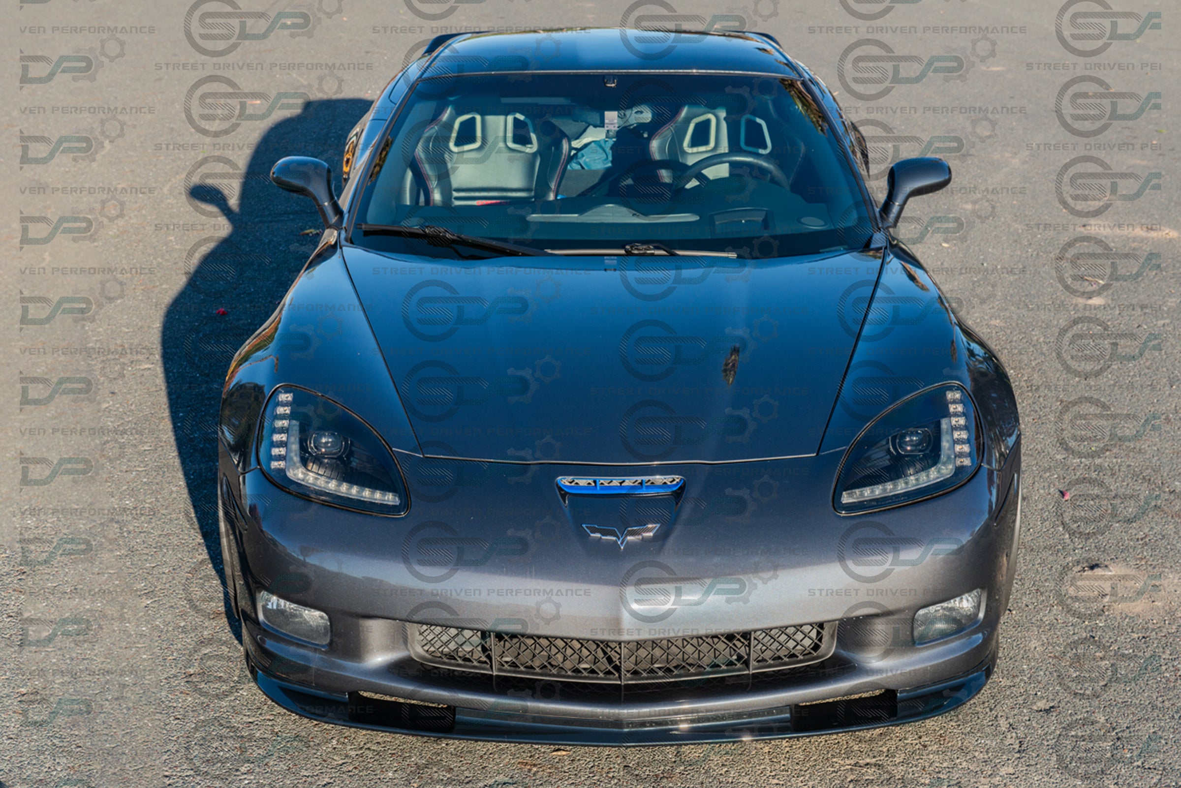 2005-2013 C6 Corvette - Base Model - Extended Front Splitter/Lip Ground Effects - ZR1 Conversion Package (Carbon Fiber, Glossy Black, Primer Black, or Hydro-Dipped Carbon Fiber Options)