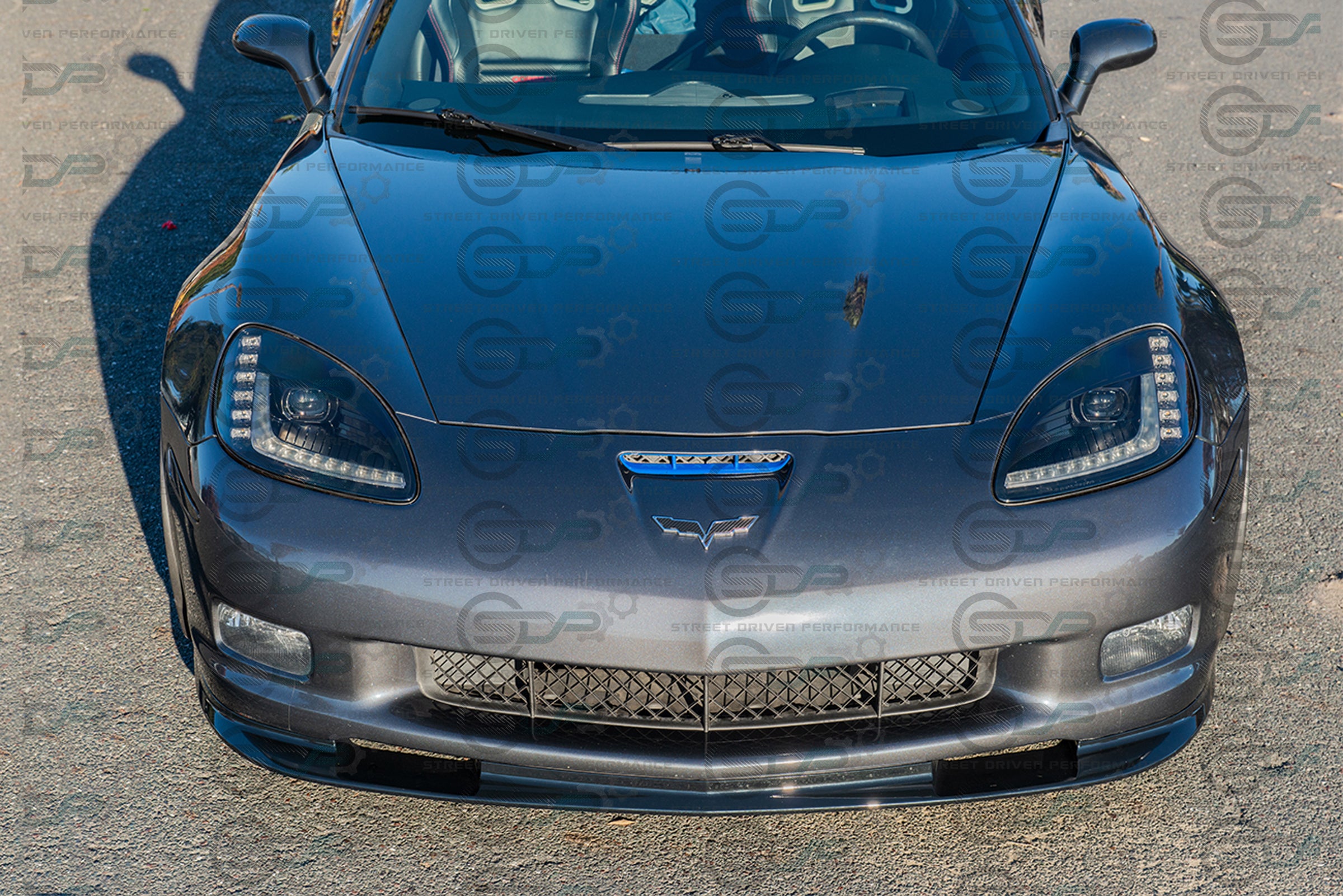 2005-2013 C6 Corvette - Base Model - Extended Front Splitter/Lip Ground Effects - ZR1 Conversion Package (Carbon Fiber, Glossy Black, Primer Black, or Hydro-Dipped Carbon Fiber Options)
