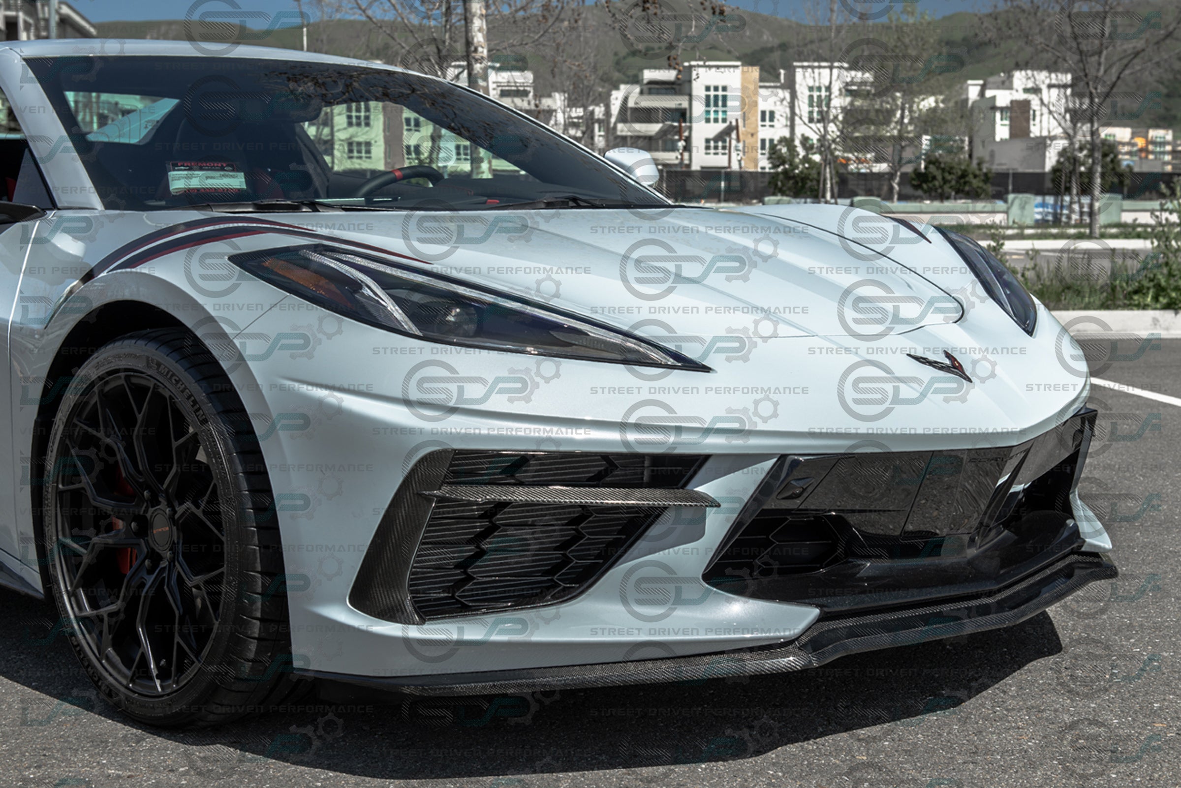 2020+ C8 Chevrolet Corvette | Carbon Fiber Front Grille Inserts (PAIR)