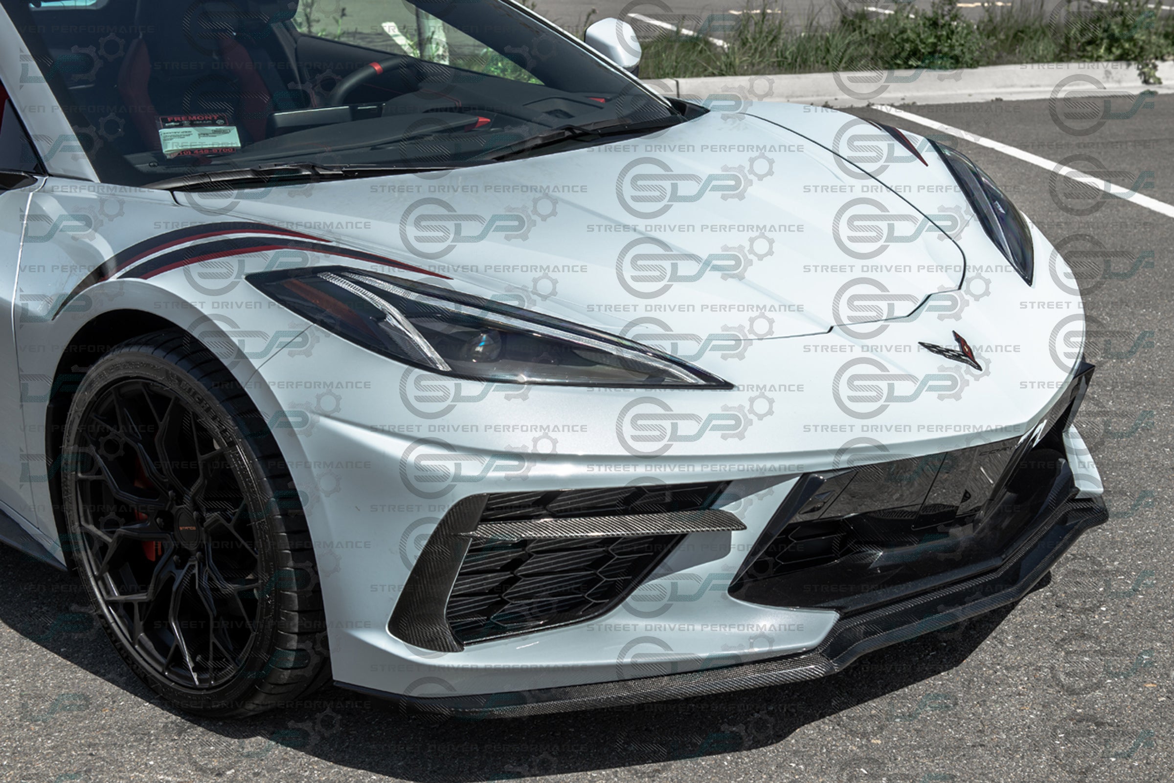 2020+ C8 Chevrolet Corvette | Carbon Fiber Front Grille Inserts (PAIR)