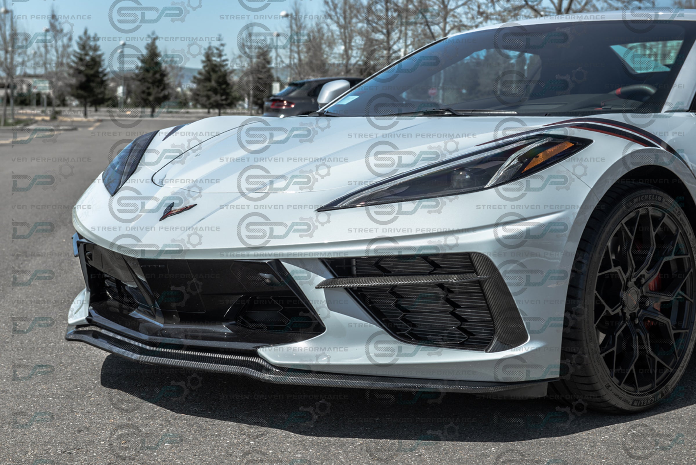 2020+ C8 Chevrolet Corvette | Carbon Fiber Front Grille Inserts (PAIR)