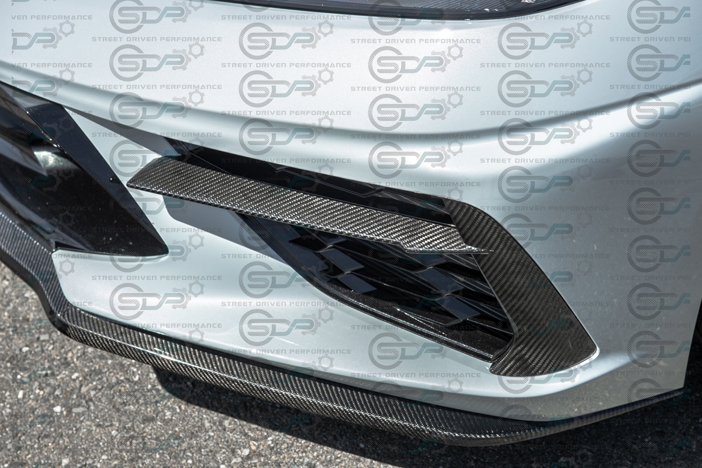 2020+ C8 Chevrolet Corvette | Carbon Fiber Front Grille Inserts (PAIR)