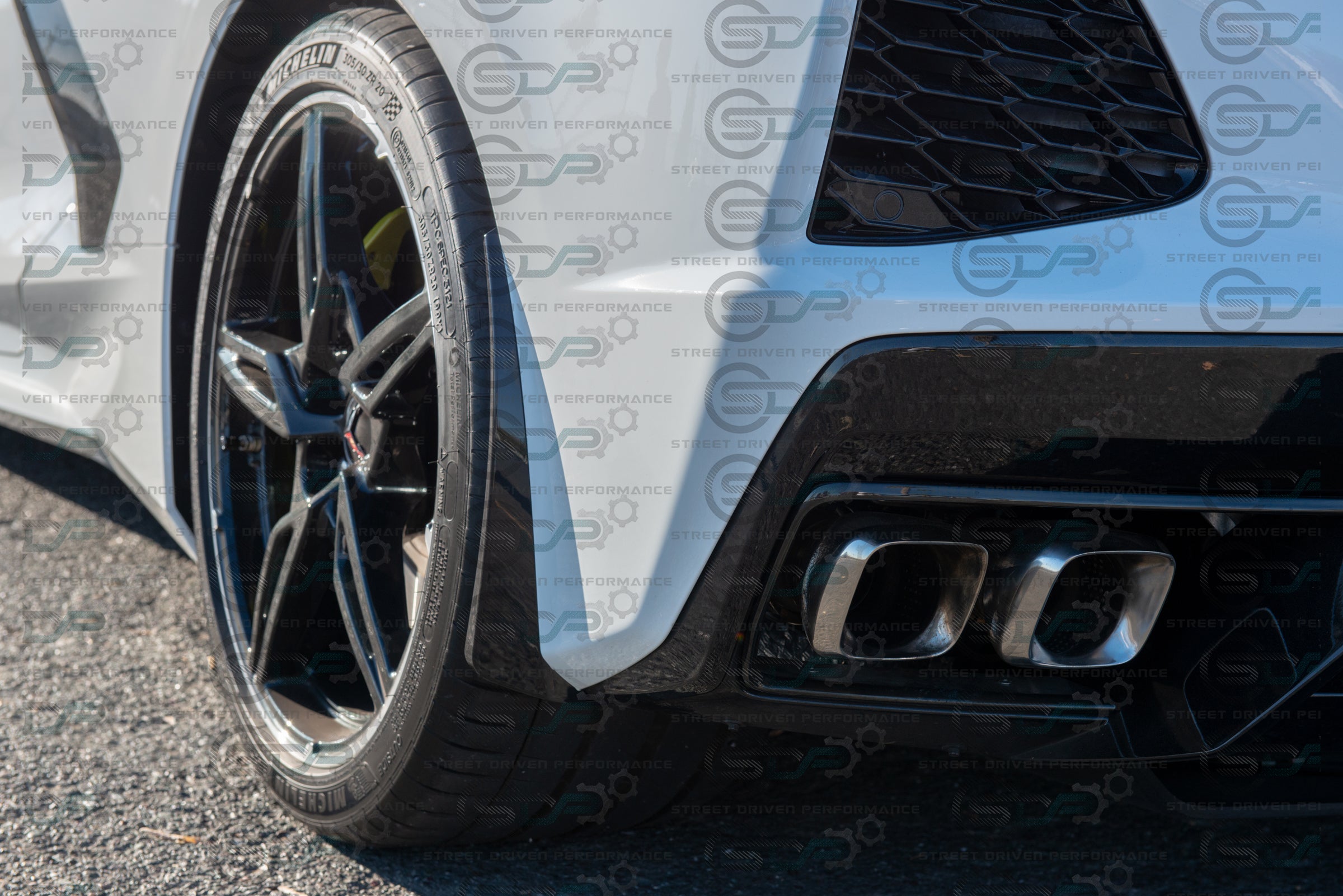 2020+ C8 Corvette Stingray & Z51 | "XL Extended" Front & Rear Splash Guards / Mud Flaps