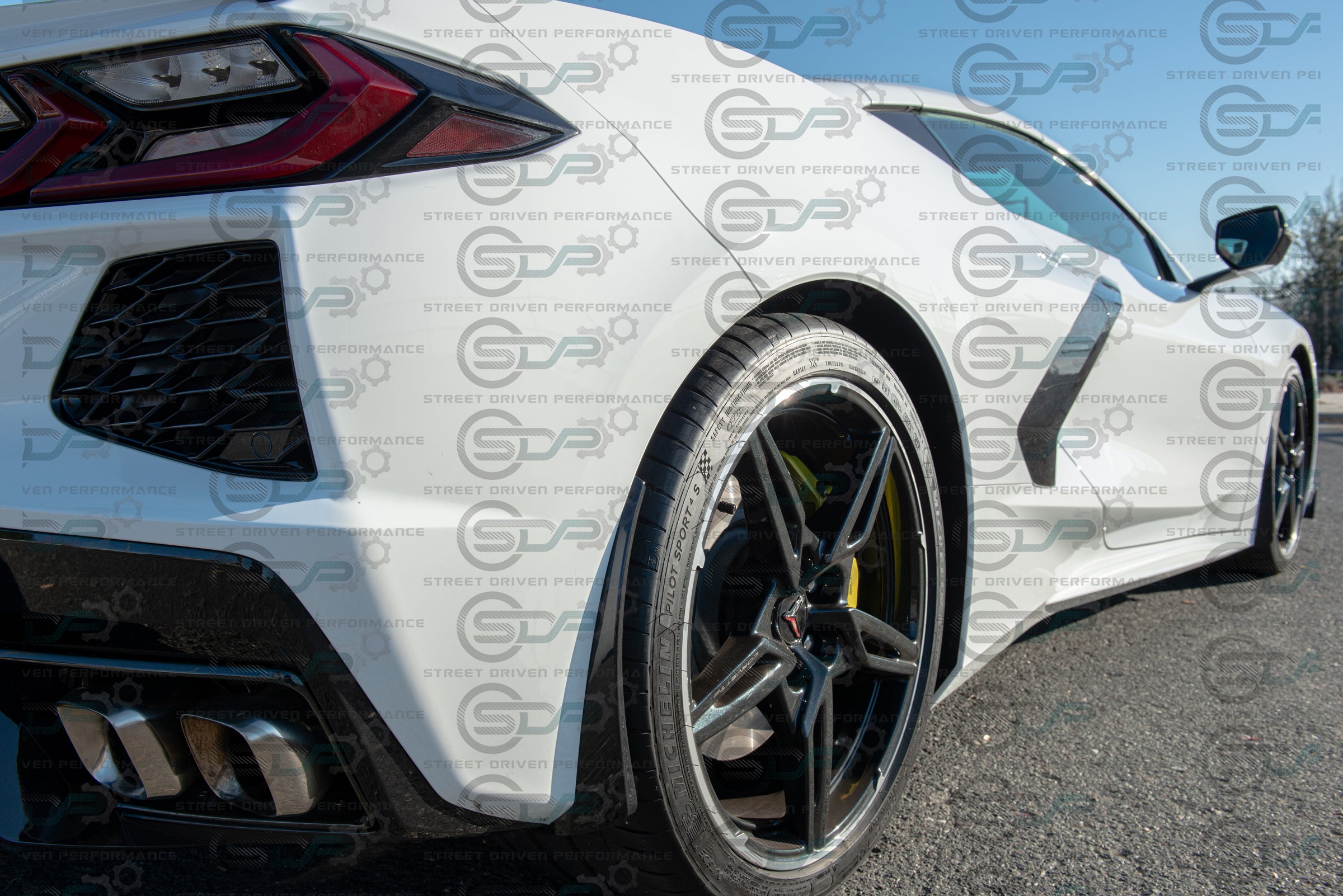2020+ C8 Corvette Stingray & Z51 | "XL Extended" Front & Rear Splash Guards / Mud Flaps