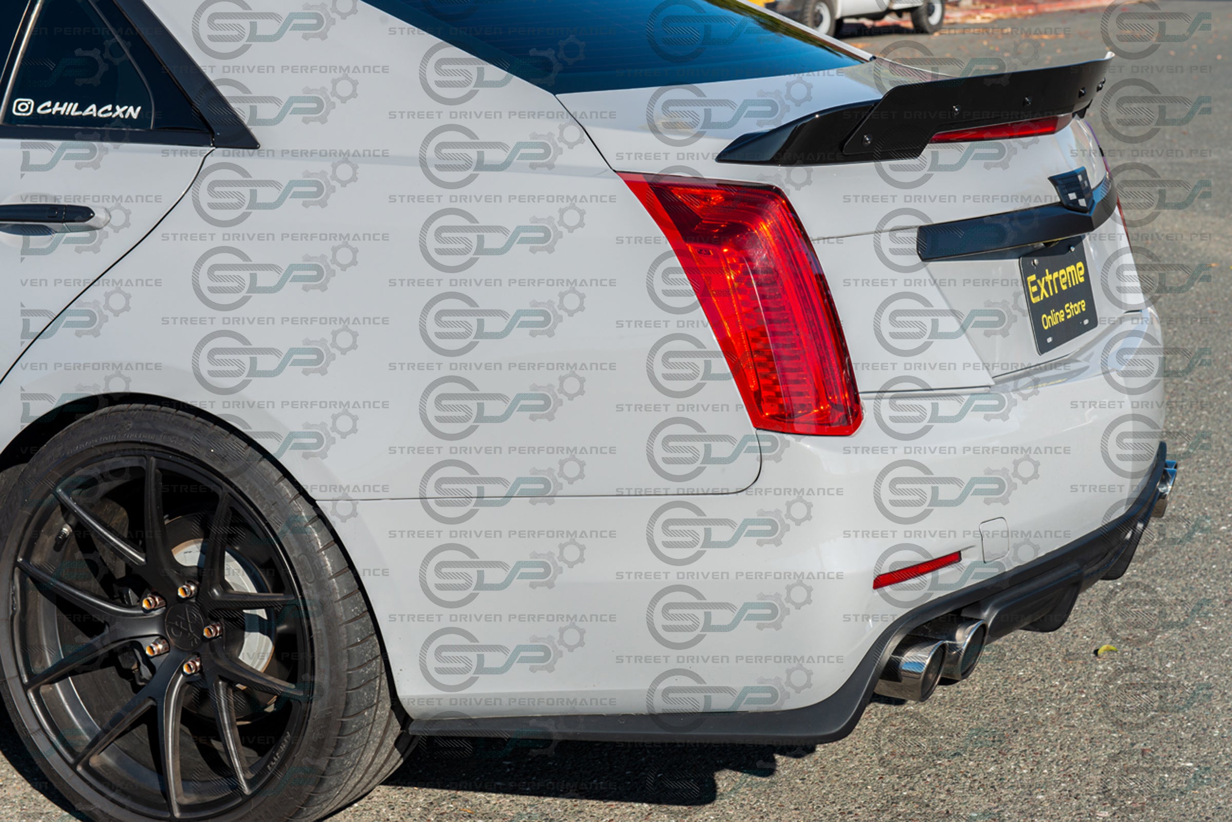 2014+ Cadillac CTS - Rear Trunk Lid Spoiler Wing with Wickerbill