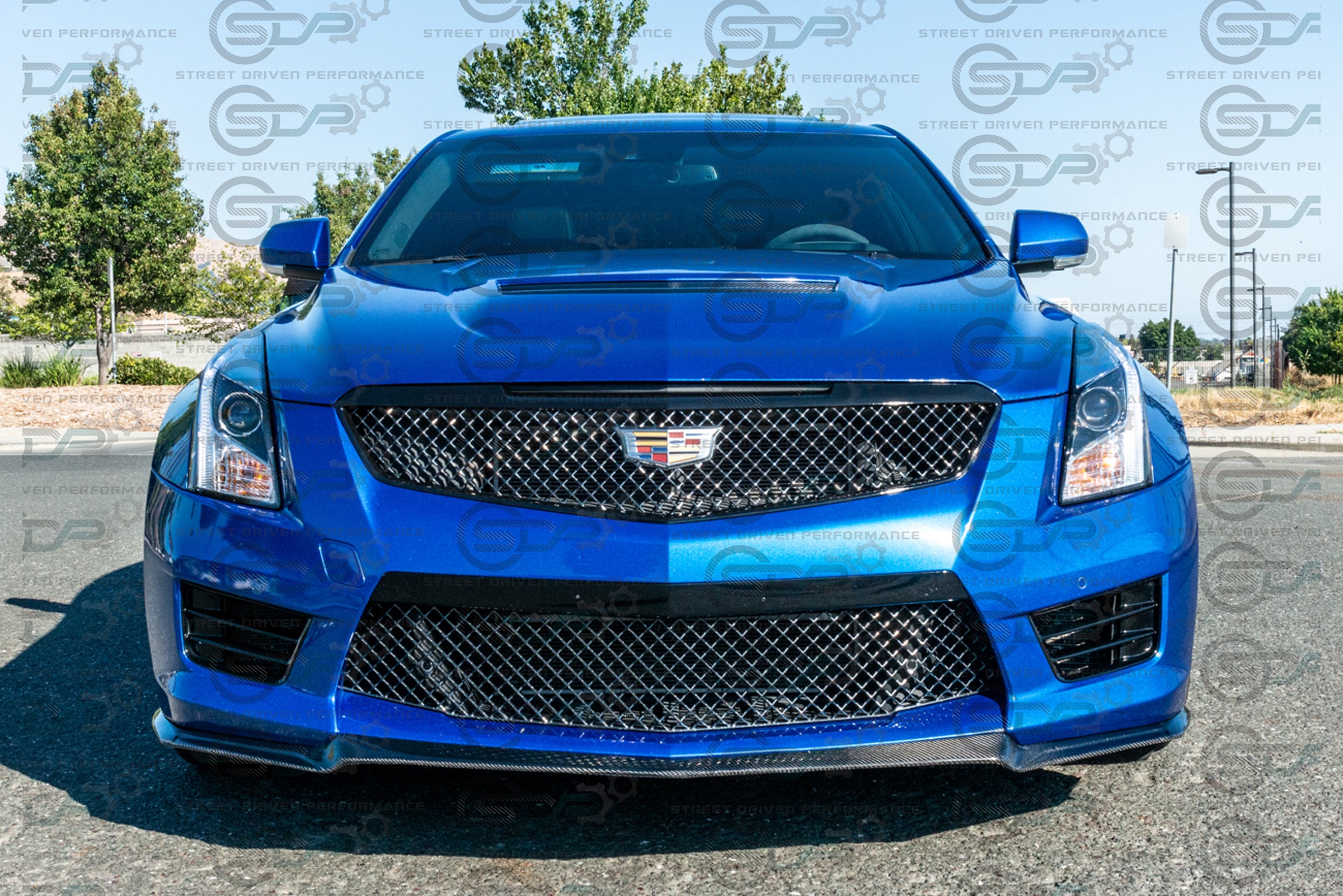 2016-2019 Cadillac ATS-V - Carbon Fiber front splitter ground effects