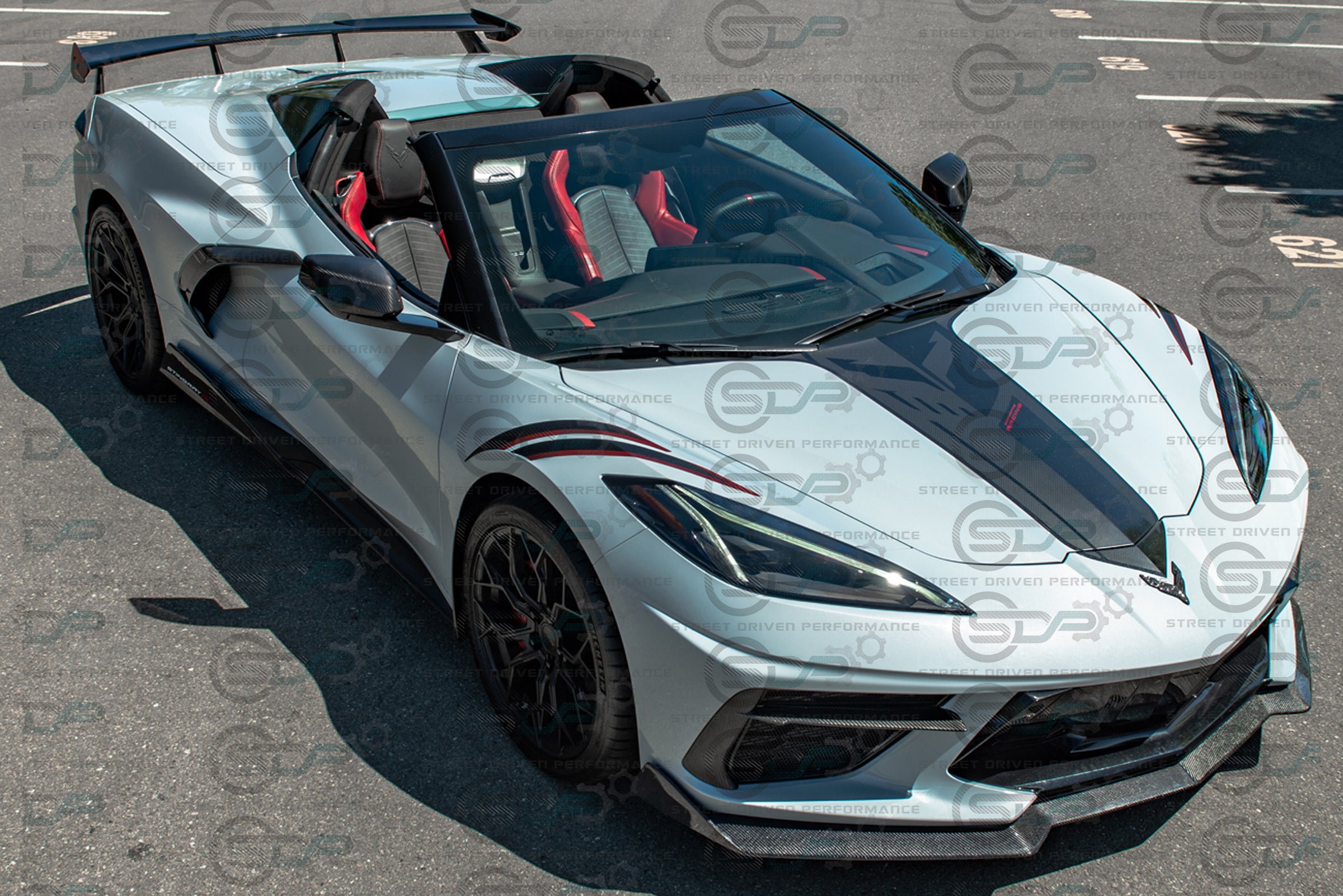 2020+ C8 Corvette Stingray & Z51 |"5VM Style" 2-Piece Splitter / Lip Ground Effects