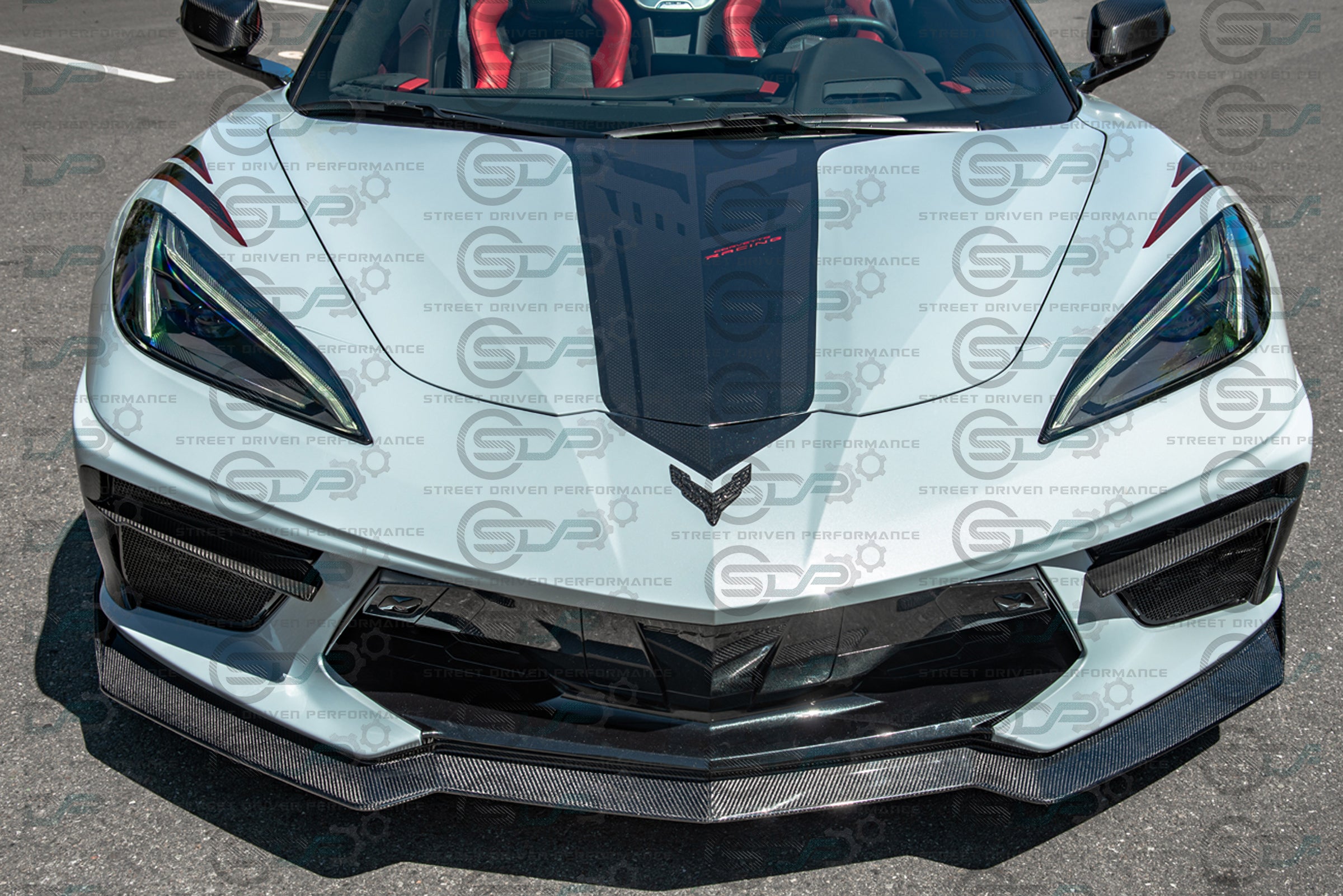 2020+ C8 Corvette Stingray & Z51 |"5VM Style" 2-Piece Splitter / Lip Ground Effects