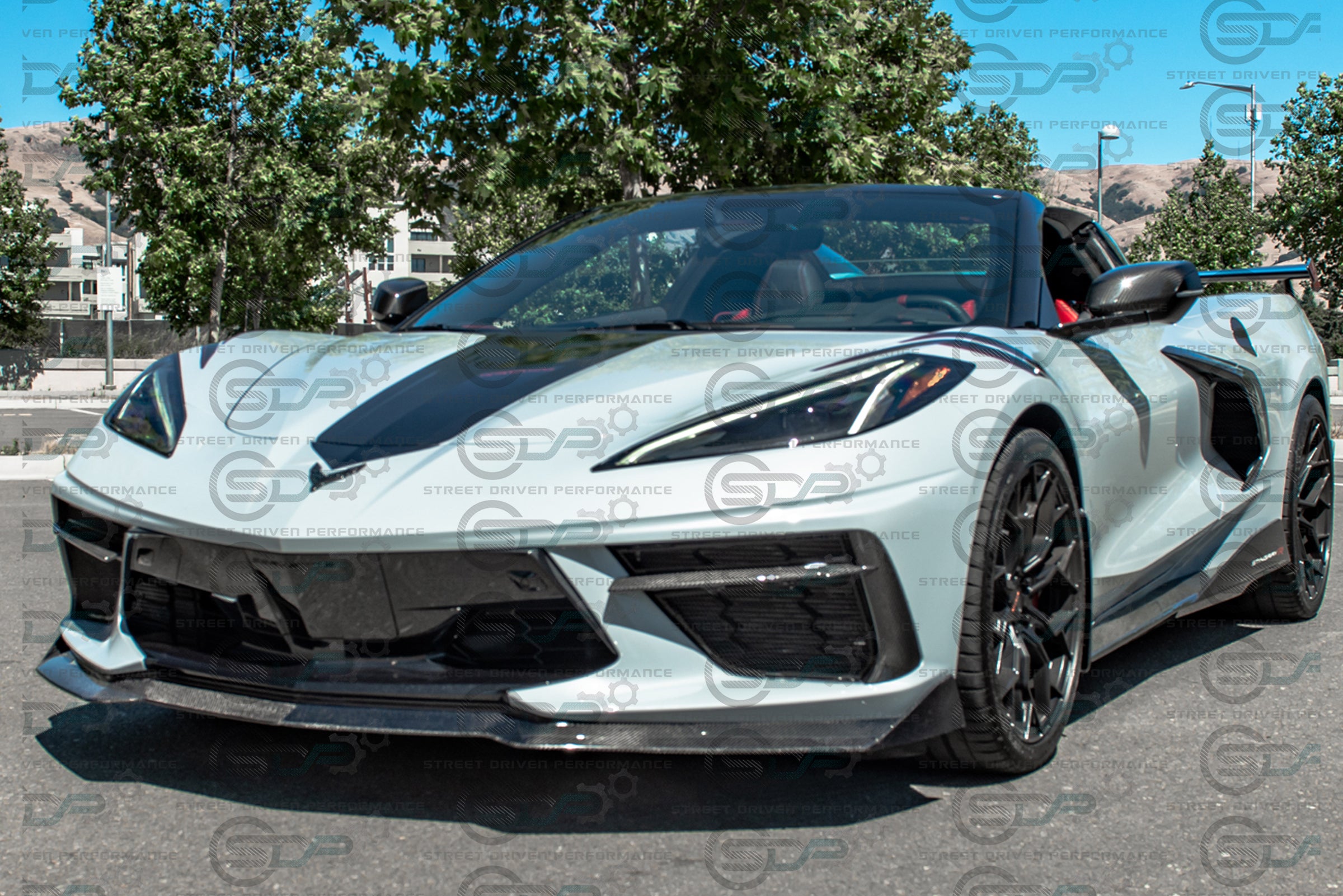 2020+ C8 Corvette Stingray & Z51 |"5VM Style" 2-Piece Splitter / Lip Ground Effects