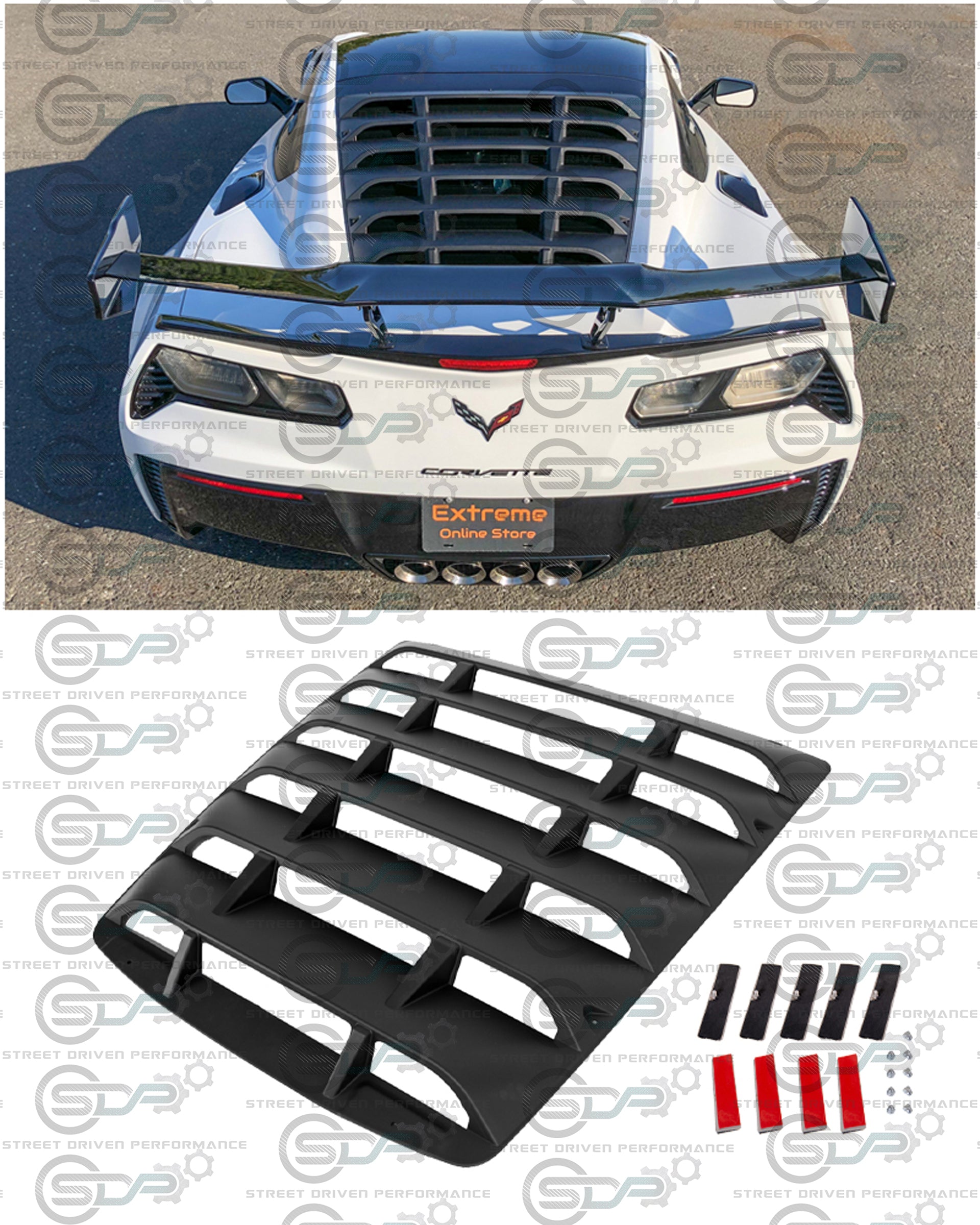 2014-2019 C7 Corvette - Rear Window Louver / Cover