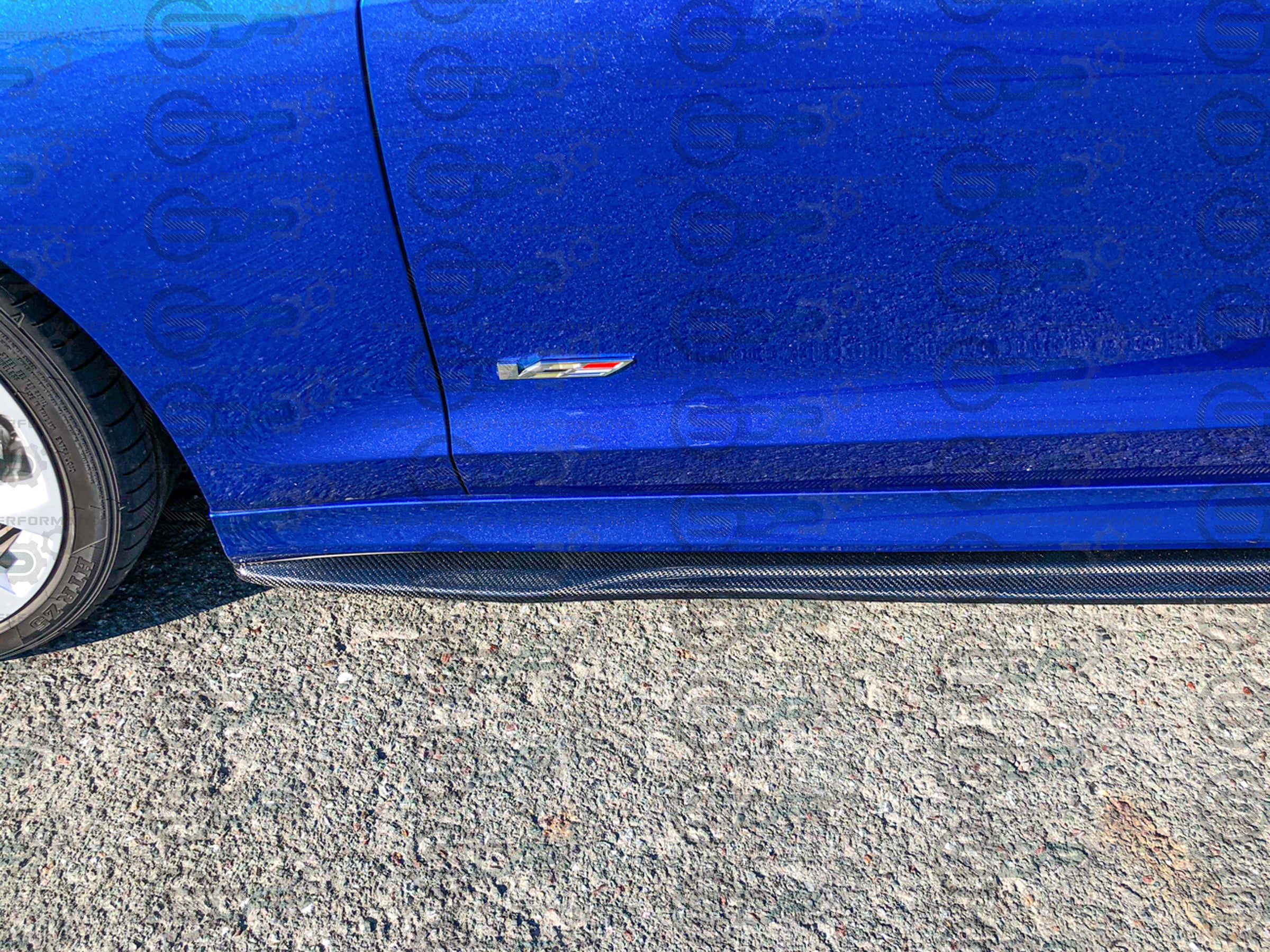2016-2019 CADILLAC ATS-V CARBON FIBER SIDE SKIRTS ROCKER PANELS GROUND EFFECTS