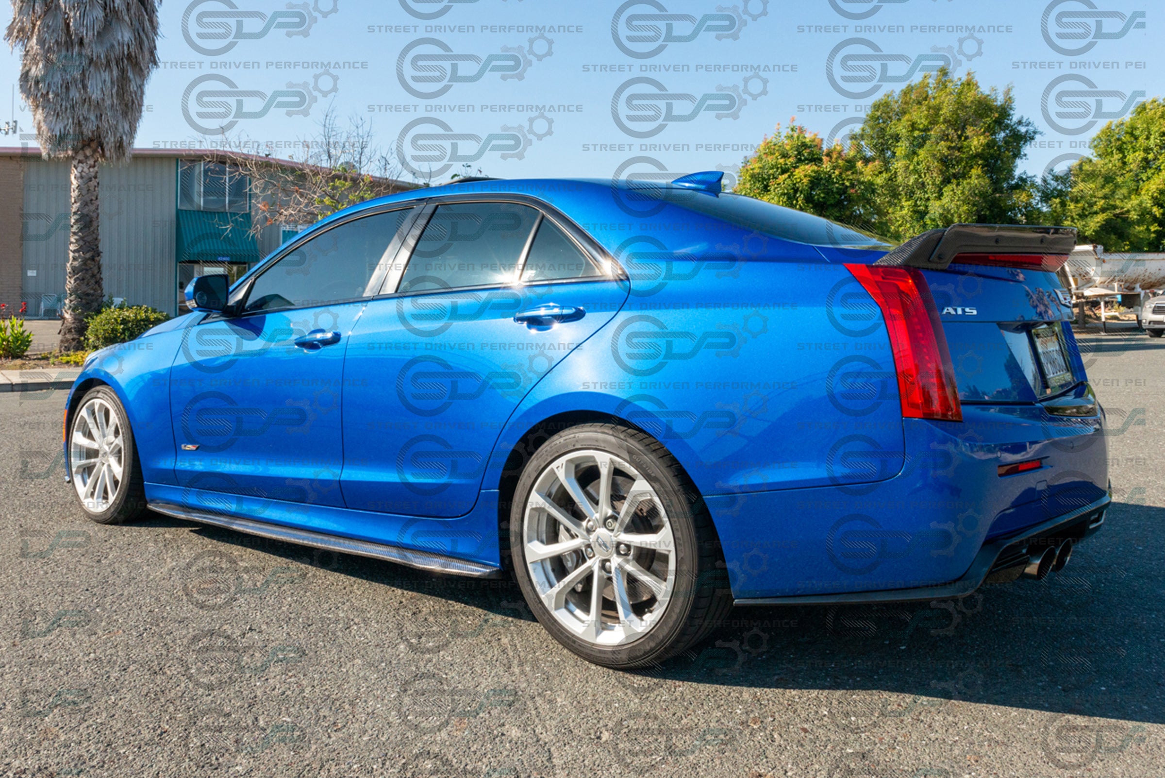 2016-2019 CADILLAC ATS-V CARBON FIBER SIDE SKIRTS ROCKER PANELS GROUND EFFECTS