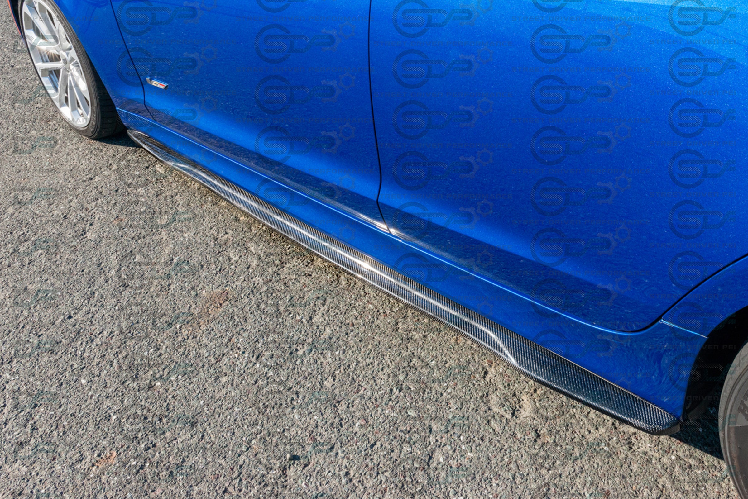 2016-2019 CADILLAC ATS-V CARBON FIBER SIDE SKIRTS ROCKER PANELS GROUND EFFECTS