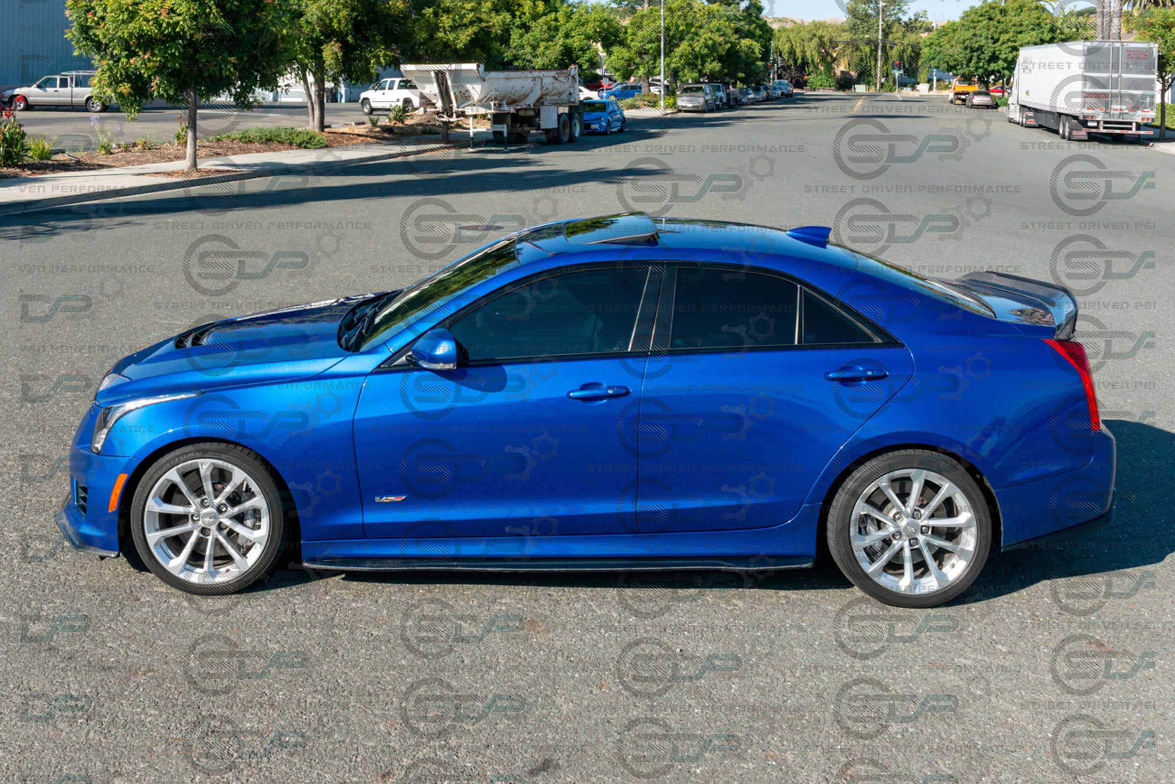 2016-2019 CADILLAC ATS-V CARBON FIBER SIDE SKIRTS ROCKER PANELS GROUND EFFECTS