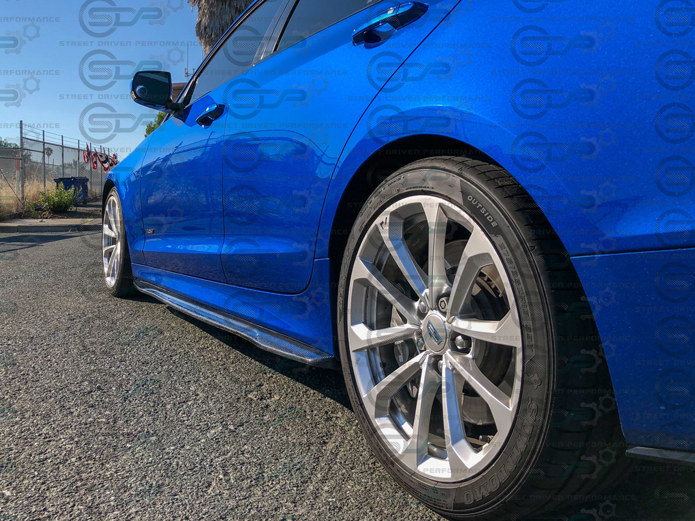 2016-2019 CADILLAC ATS-V CARBON FIBER SIDE SKIRTS ROCKER PANELS GROUND EFFECTS
