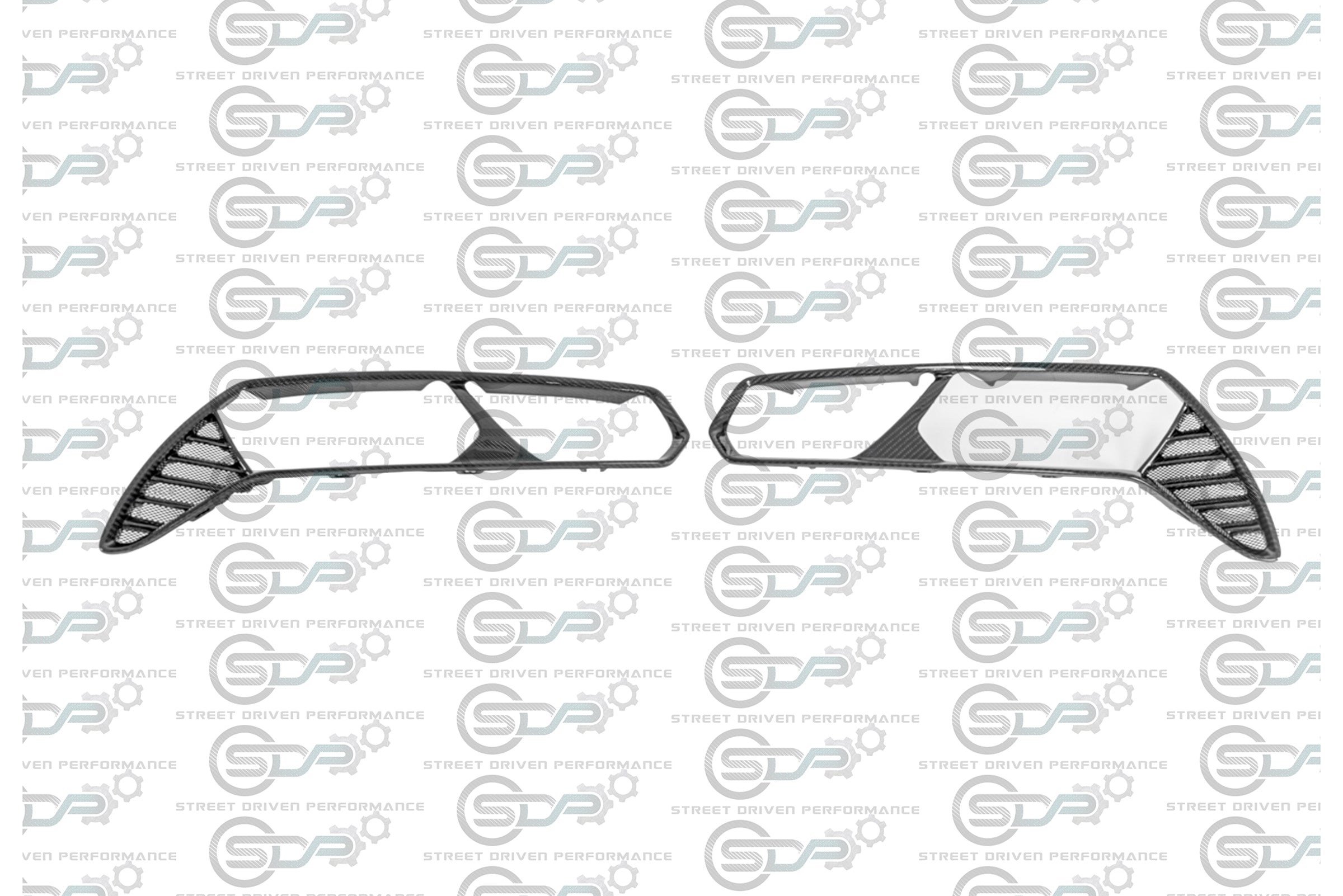 2014-2019 Chevrolet Corvette C7 - Carbon Fiber Rear Tail Light Trim (Pair)