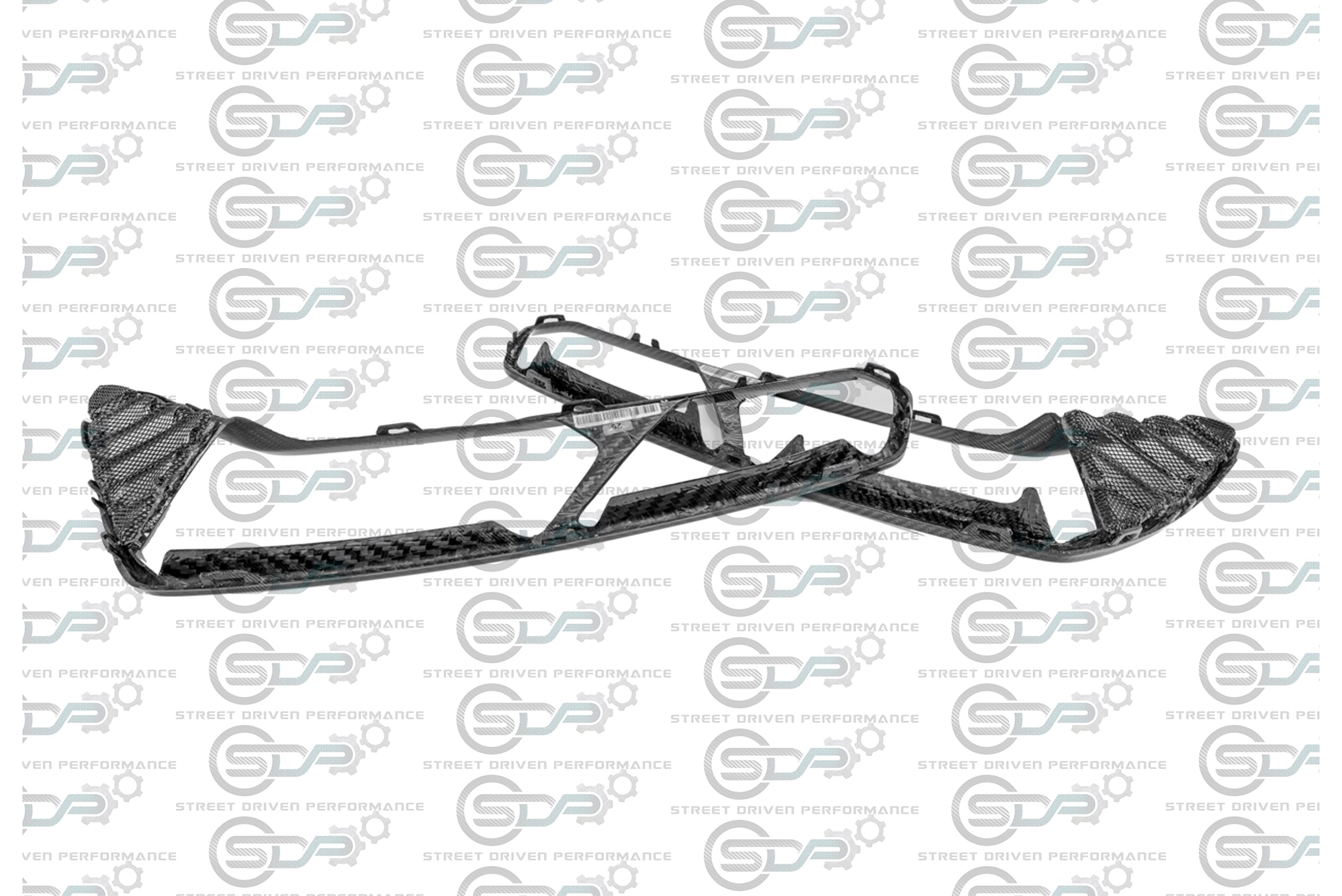 2014-2019 Chevrolet Corvette C7 - Carbon Fiber Rear Tail Light Trim (Pair)