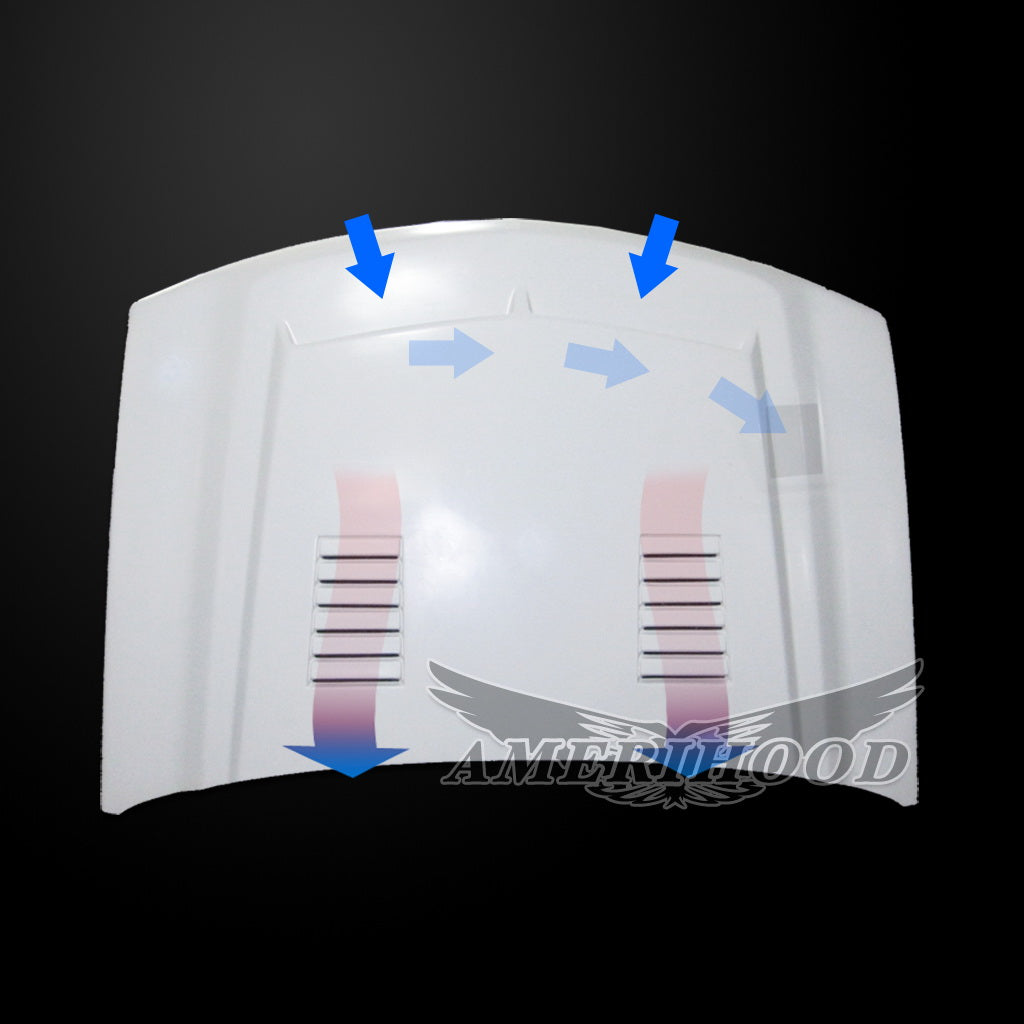 Chevrolet Silverado 1500 2003-2005 Type-E Style Functional Ram Air Hood