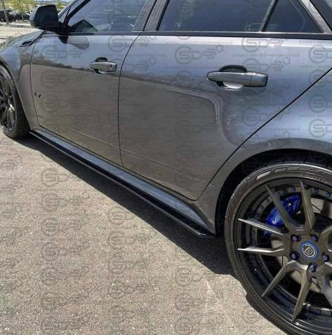 2009-2015 Cadillac CTS-V V2 Sedan & Wagon | Basic Style Matte Black Side Skirts Rocker Panels Ground Effects