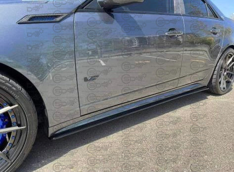 2009-2015 Cadillac CTS-V V2 Sedan & Wagon | Basic Style Matte Black Side Skirts Rocker Panels Ground Effects