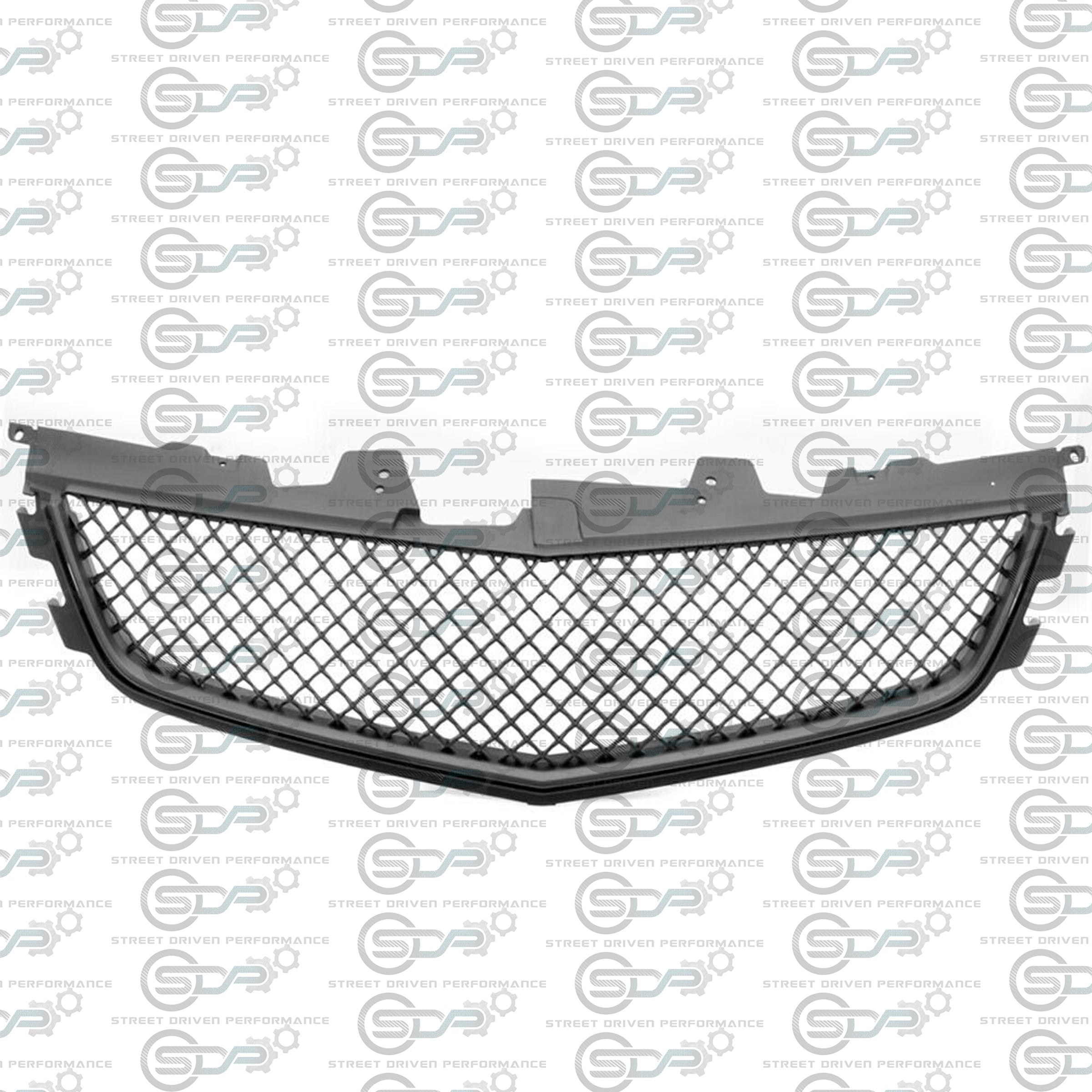 2009-2015 Cadillac CTS-V V2 -  Black front grilles set (blank no emblem)